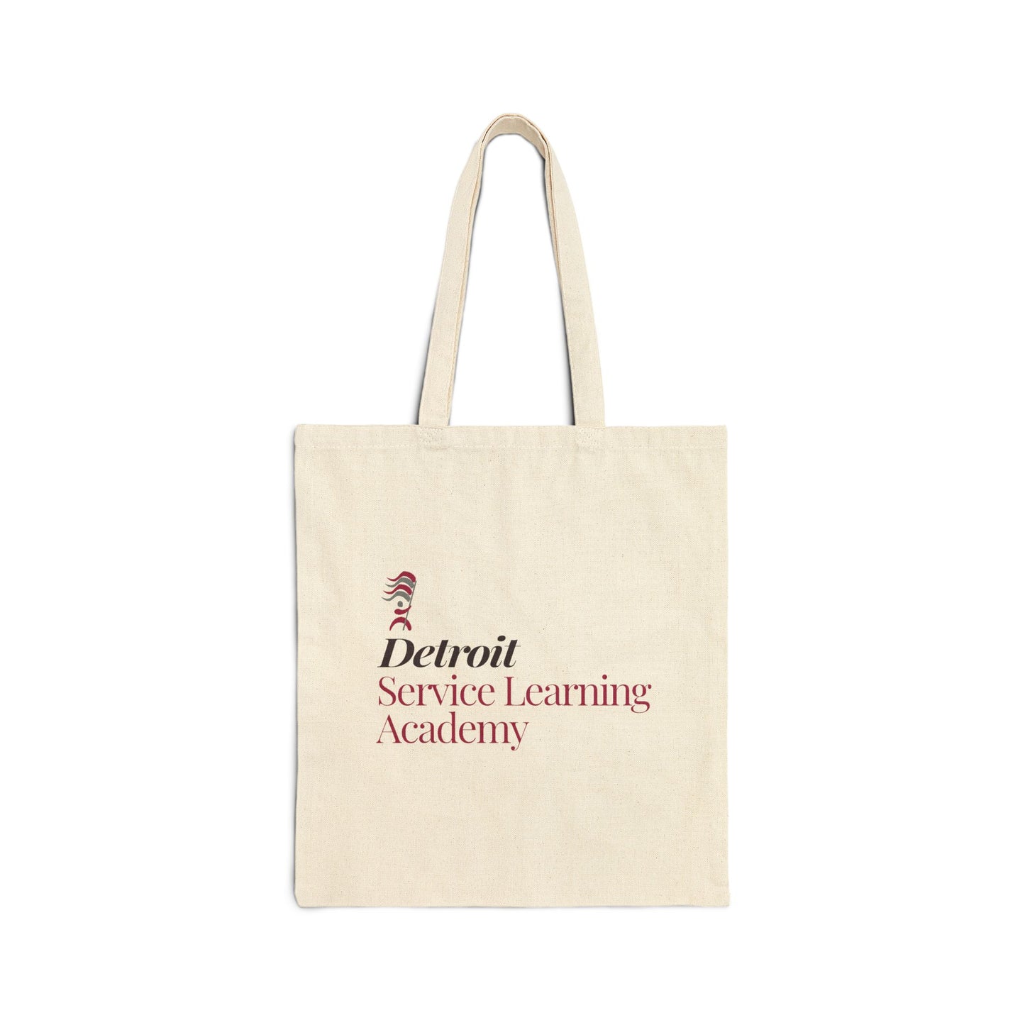 Cotton Canvas Tote Bag - Detroit Service Learning Academy Design