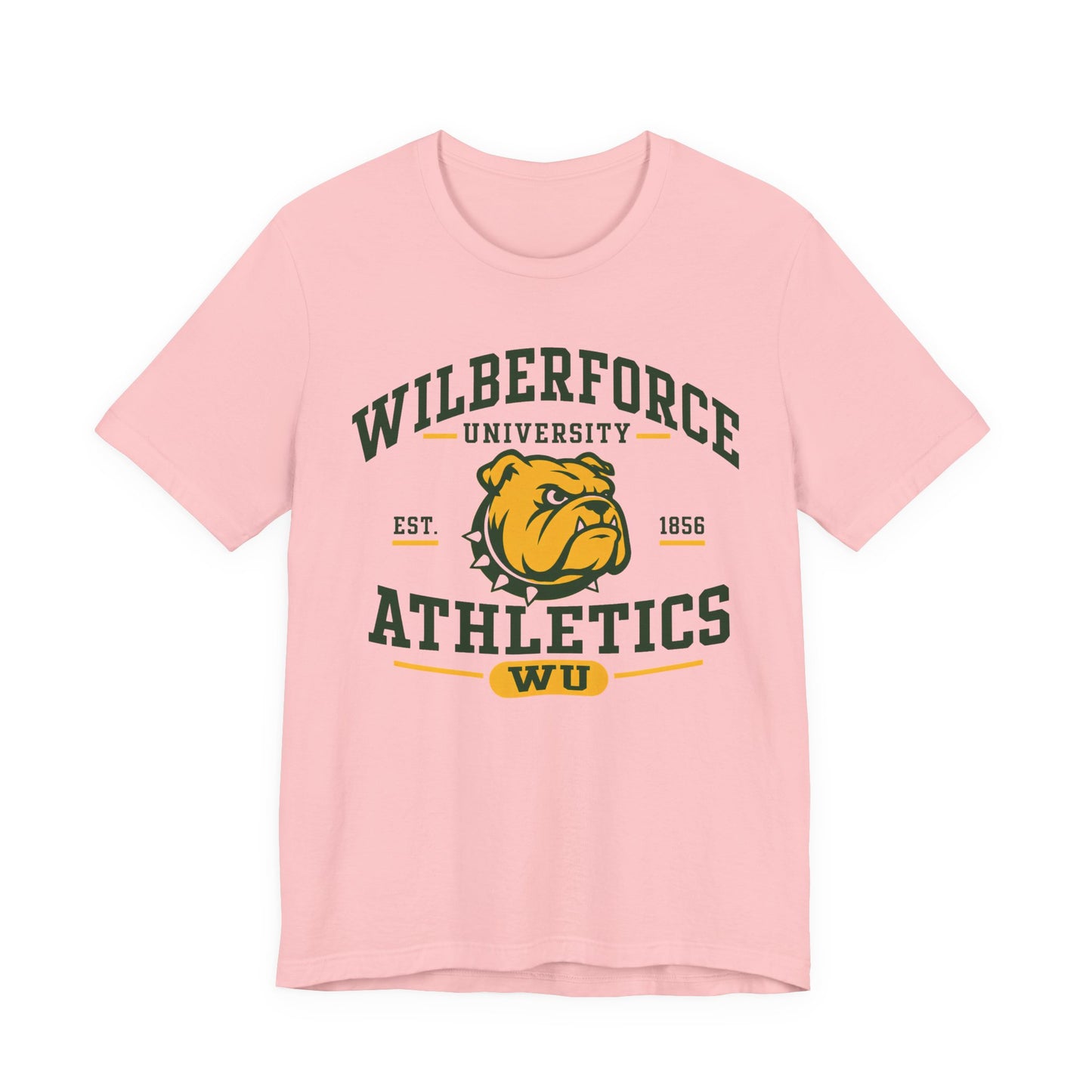 Wilberforce University Athletics T-Shirt — Bulldogs Logo College Tee Printify