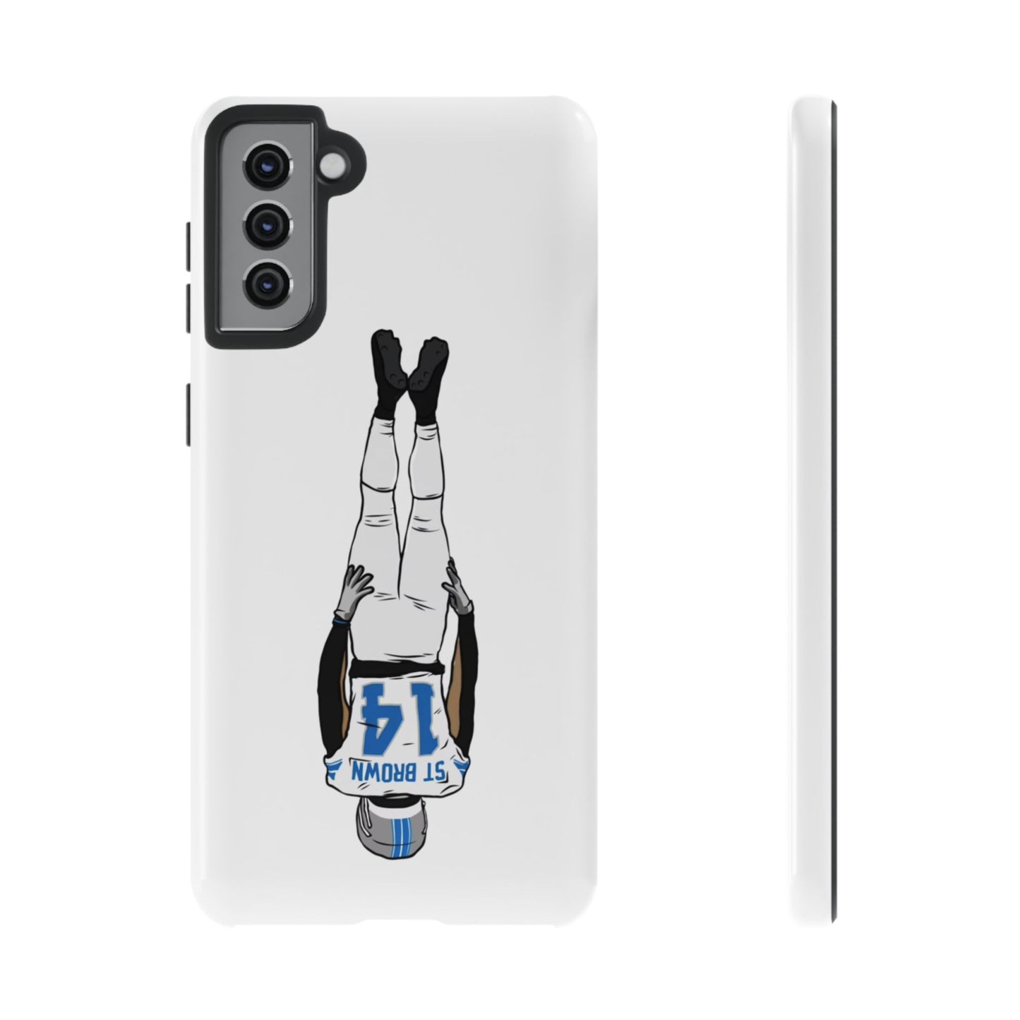 Android! Amon Ra St. Brown Lions Phone Case: Tough Cases with Bold Player Graphic