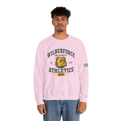 Wilberforce University Athletics Crewneck Sweatshirt — Bulldog Collegiate Pullover Printify