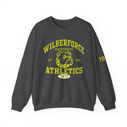 Wilberforce University Athletics Crewneck Sweatshirt — Bulldog Collegiate Pullover Printify