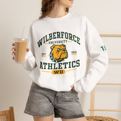 Wilberforce University Athletics Crewneck Sweatshirt — Bulldog Collegiate Pullover Printify