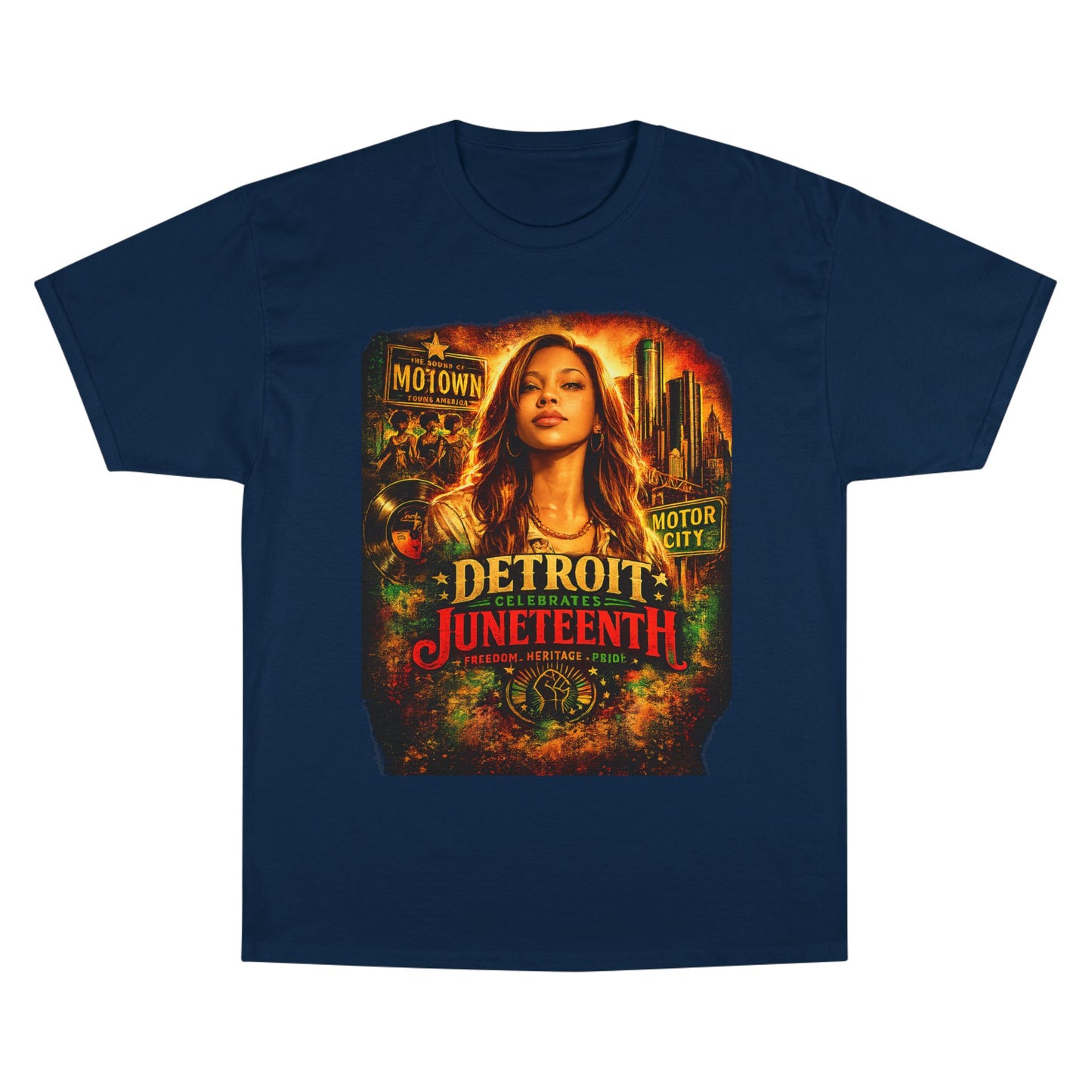 Detroit Juneteenth T-Shirt — Celebrating Motown Heritage