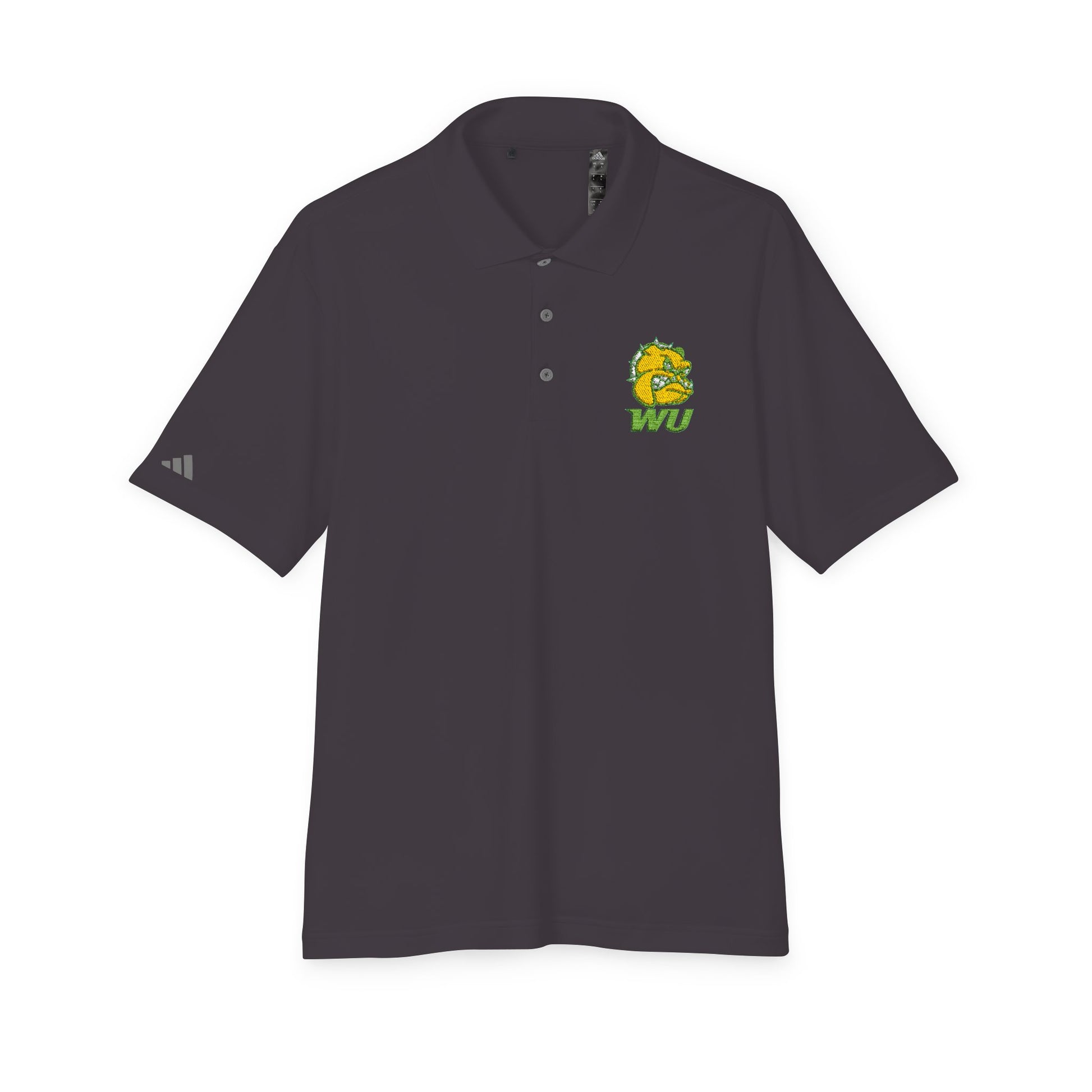 WU Bulldog Logo Polo Shirt — Embroidered College Team Performance Polo Printify