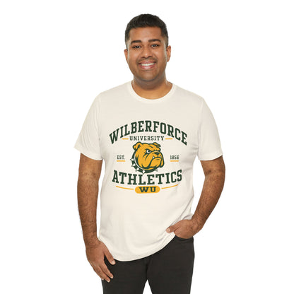 Wilberforce University Athletics T-Shirt — Bulldogs Logo College Tee Printify