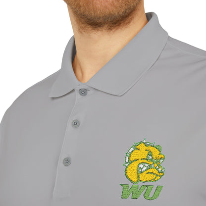 WU Bulldog Logo Polo Shirt — Embroidered College Team Performance Polo Printify