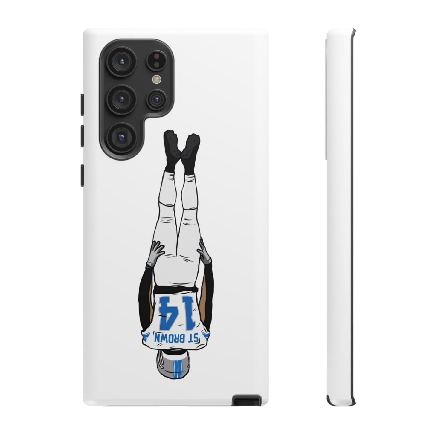 Android! Amon Ra St. Brown Lions Phone Case: Tough Cases with Bold Player Graphic