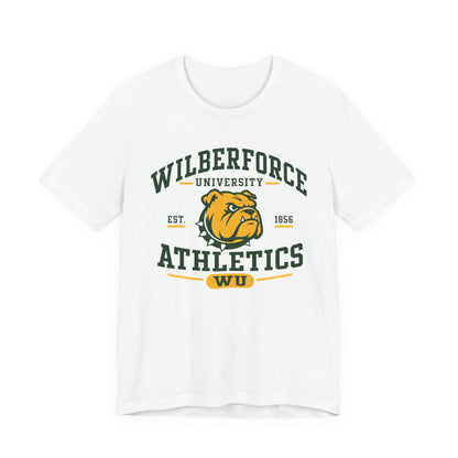 Wilberforce University Athletics T-Shirt — Bulldogs Logo College Tee Printify