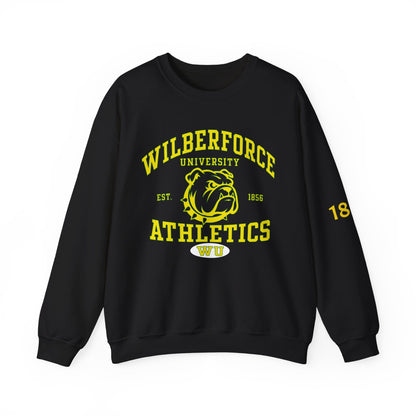 Wilberforce University Athletics Crewneck Sweatshirt — Bulldog Collegiate Pullover Printify
