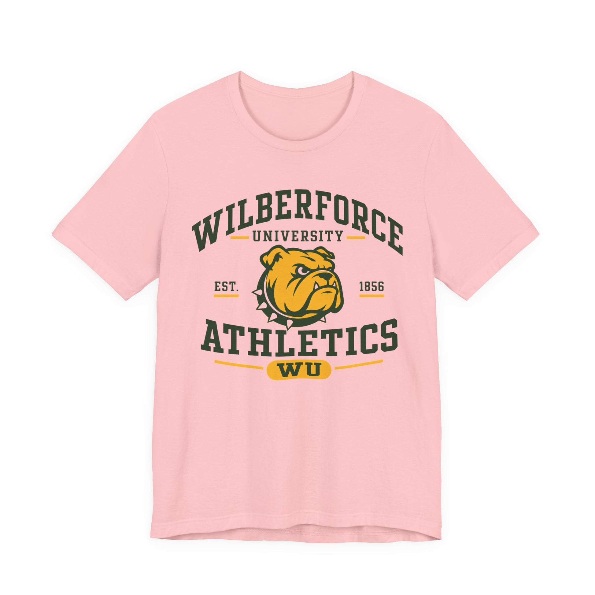 Wilberforce University Athletics T-Shirt — Bulldogs Logo College Tee Printify