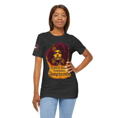Juneteenth Celebration T-Shirt — "Central State Celebrates Juneteenth" Retro Afro Pride Tee