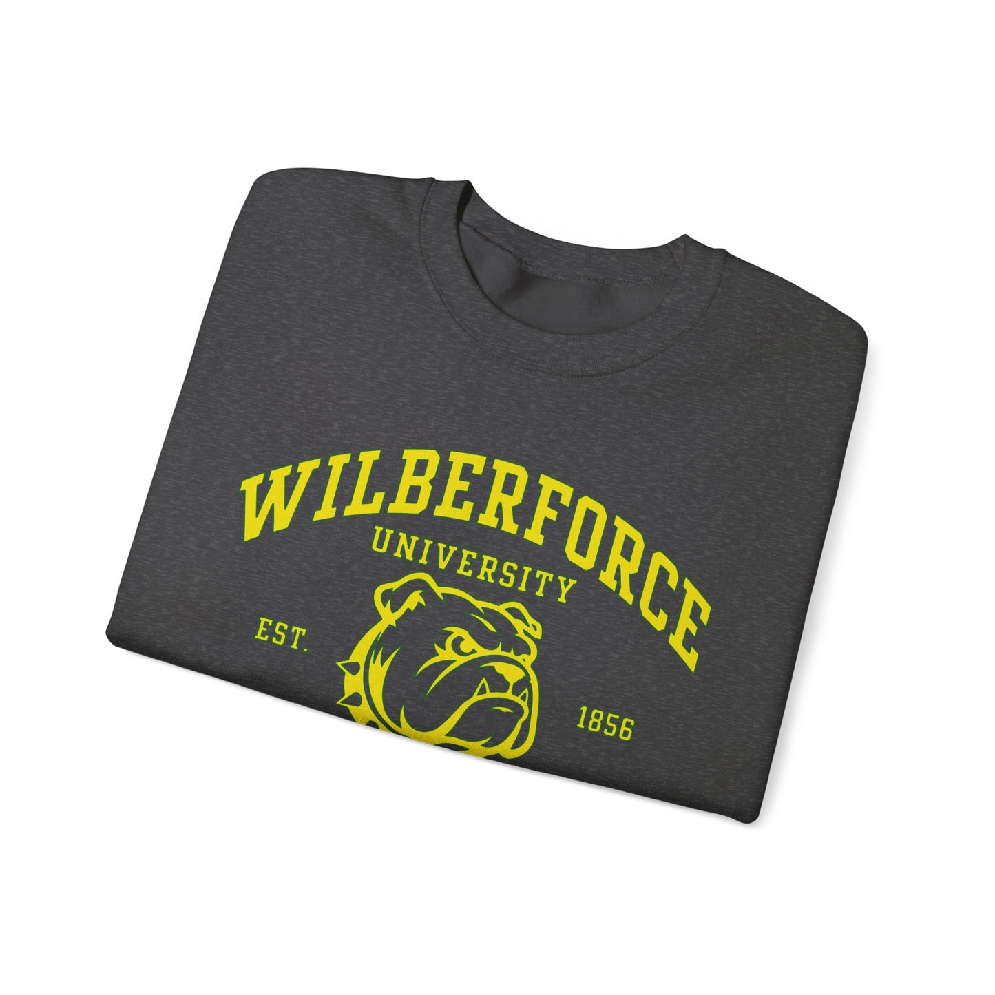 Wilberforce University Athletics Crewneck Sweatshirt — Bulldog Collegiate Pullover Printify
