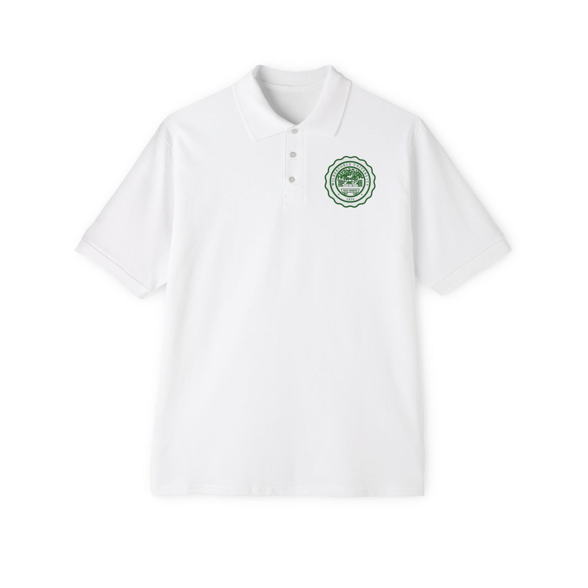 Men's Polo - Wilberforce Crest Logo Chest Embroidery, Classic Golf & Corporate Style Printify