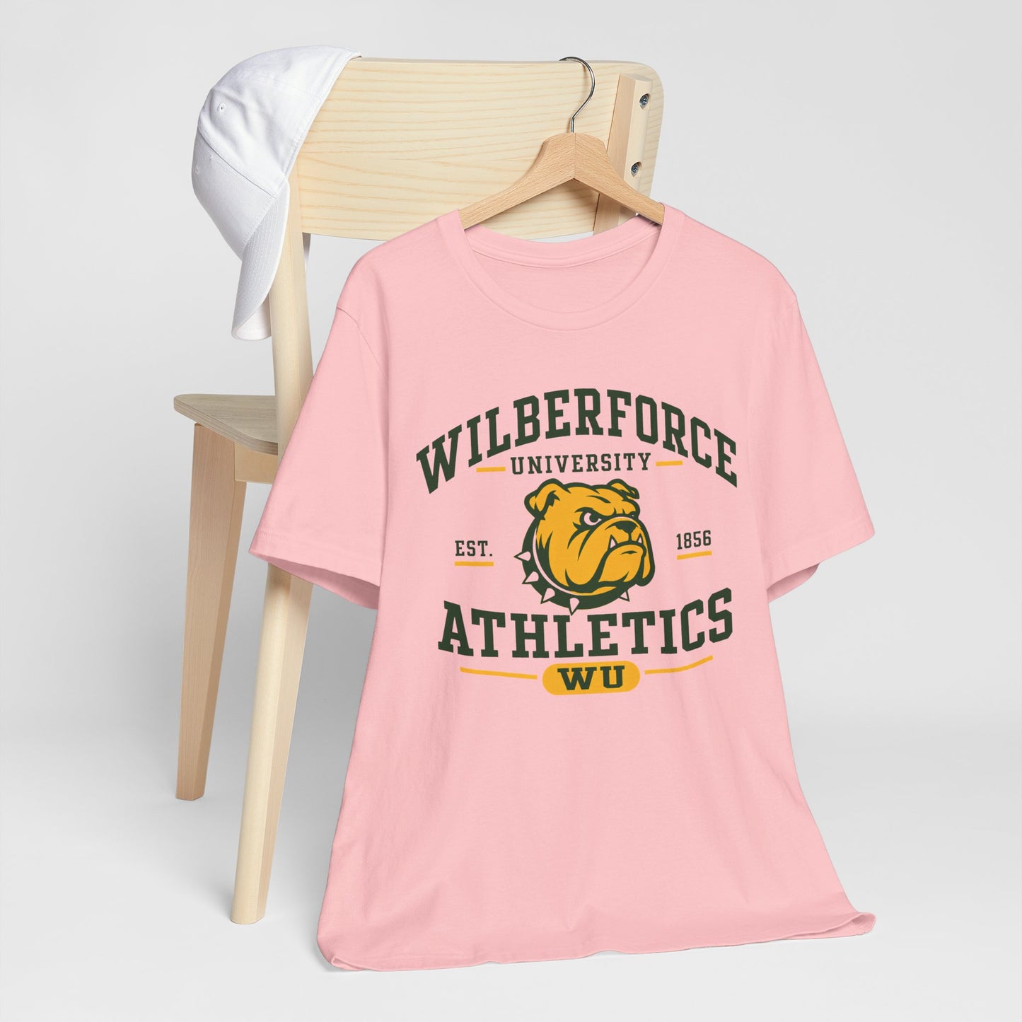 Wilberforce University Athletics T-Shirt — Bulldogs Logo College Tee Printify