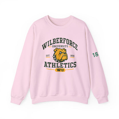 Wilberforce University Athletics Crewneck Sweatshirt — Bulldog Collegiate Pullover Printify
