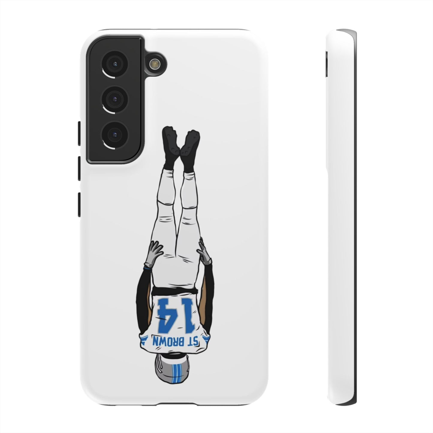 Android! Amon Ra St. Brown Lions Phone Case: Tough Cases with Bold Player Graphic