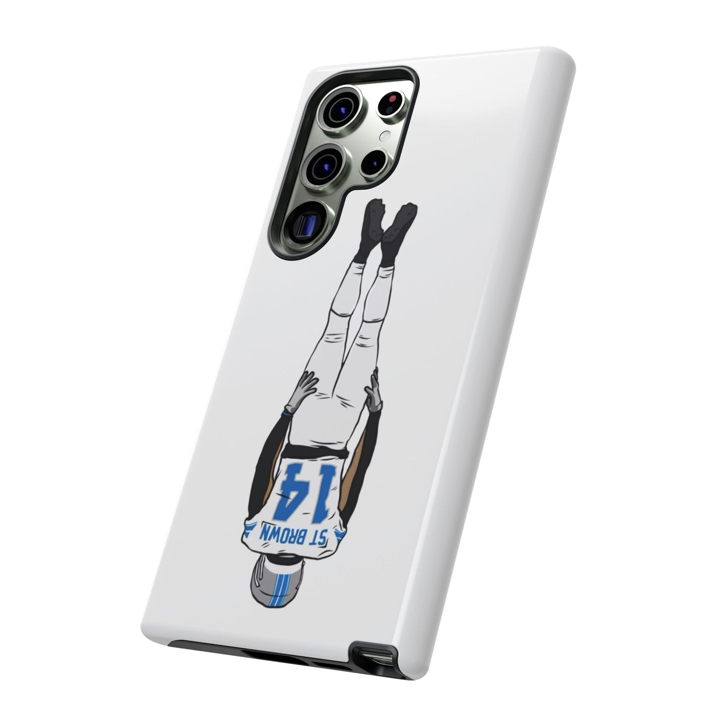 Android! Amon Ra St. Brown Lions Phone Case: Tough Cases with Bold Player Graphic