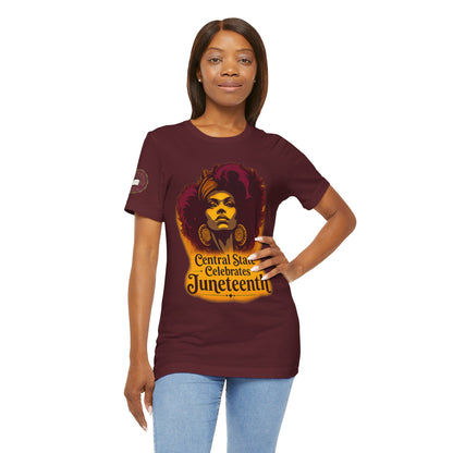 Juneteenth Celebration T-Shirt — "Central State Celebrates Juneteenth" Retro Afro Pride Tee