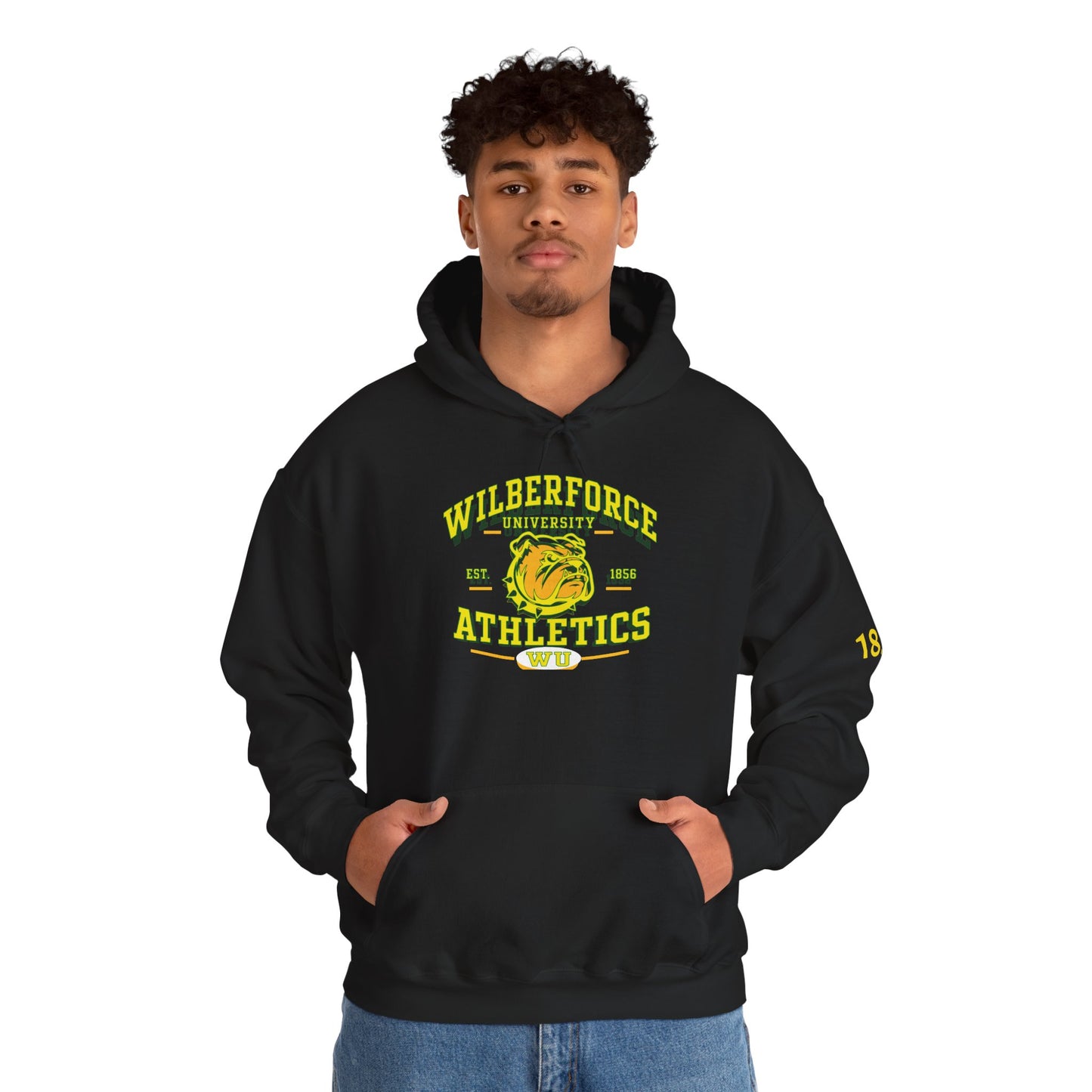 Wilberforce University Athletics Hoodie – Vintage Mascot College Sports Sweatshirt Printify