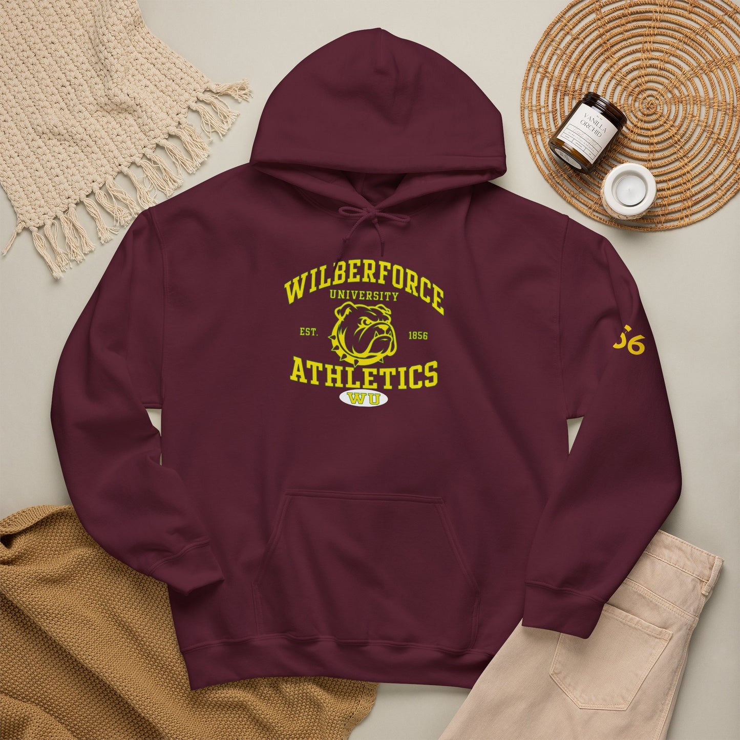 Wilberforce University Athletics Hoodie – Vintage Mascot College Sports Sweatshirt Printify