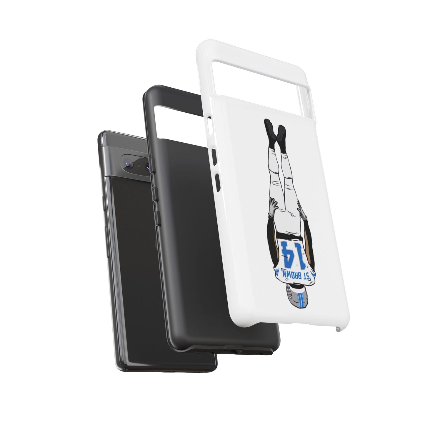 Android! Amon Ra St. Brown Lions Phone Case: Tough Cases with Bold Player Graphic