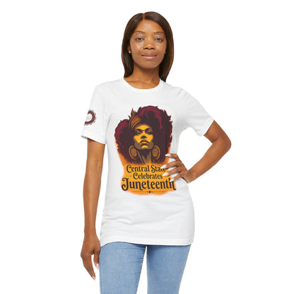 Juneteenth Celebration T-Shirt — "Central State Celebrates Juneteenth" Retro Afro Pride Tee