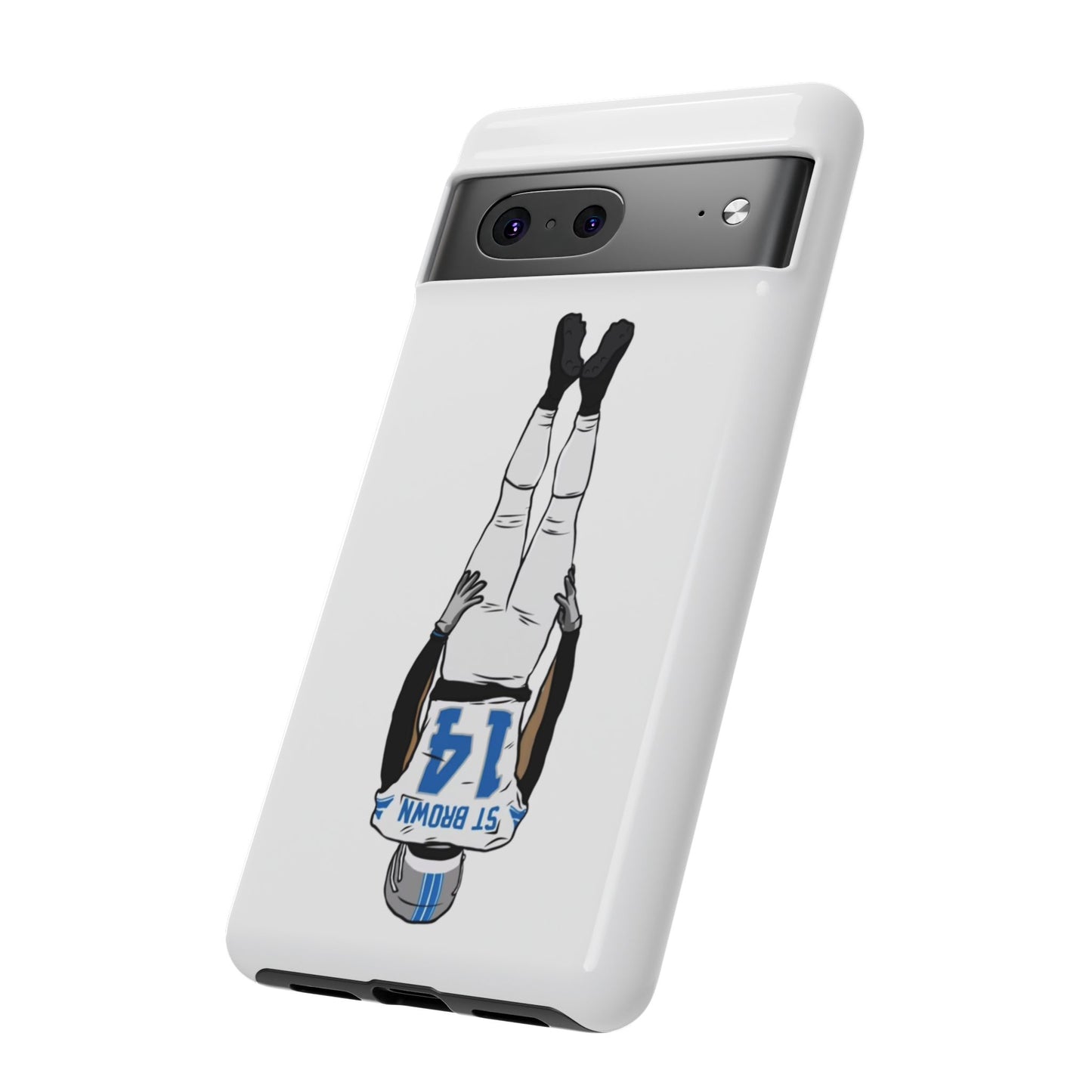 Android! Amon Ra St. Brown Lions Phone Case: Tough Cases with Bold Player Graphic