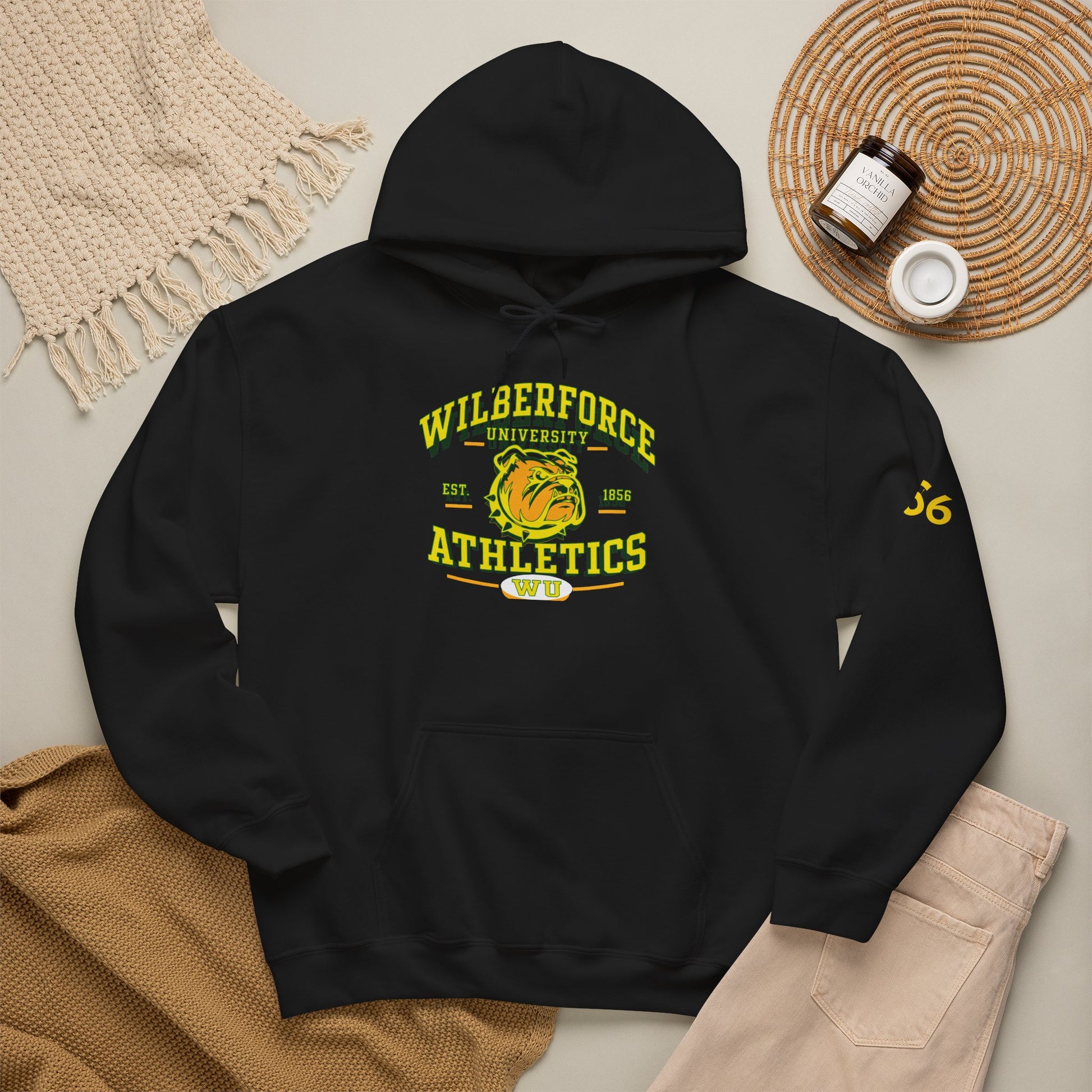 Wilberforce University Athletics Hoodie – Vintage Mascot College Sports Sweatshirt Printify