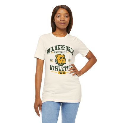 Wilberforce University Athletics T-Shirt — Bulldogs Logo College Tee Printify