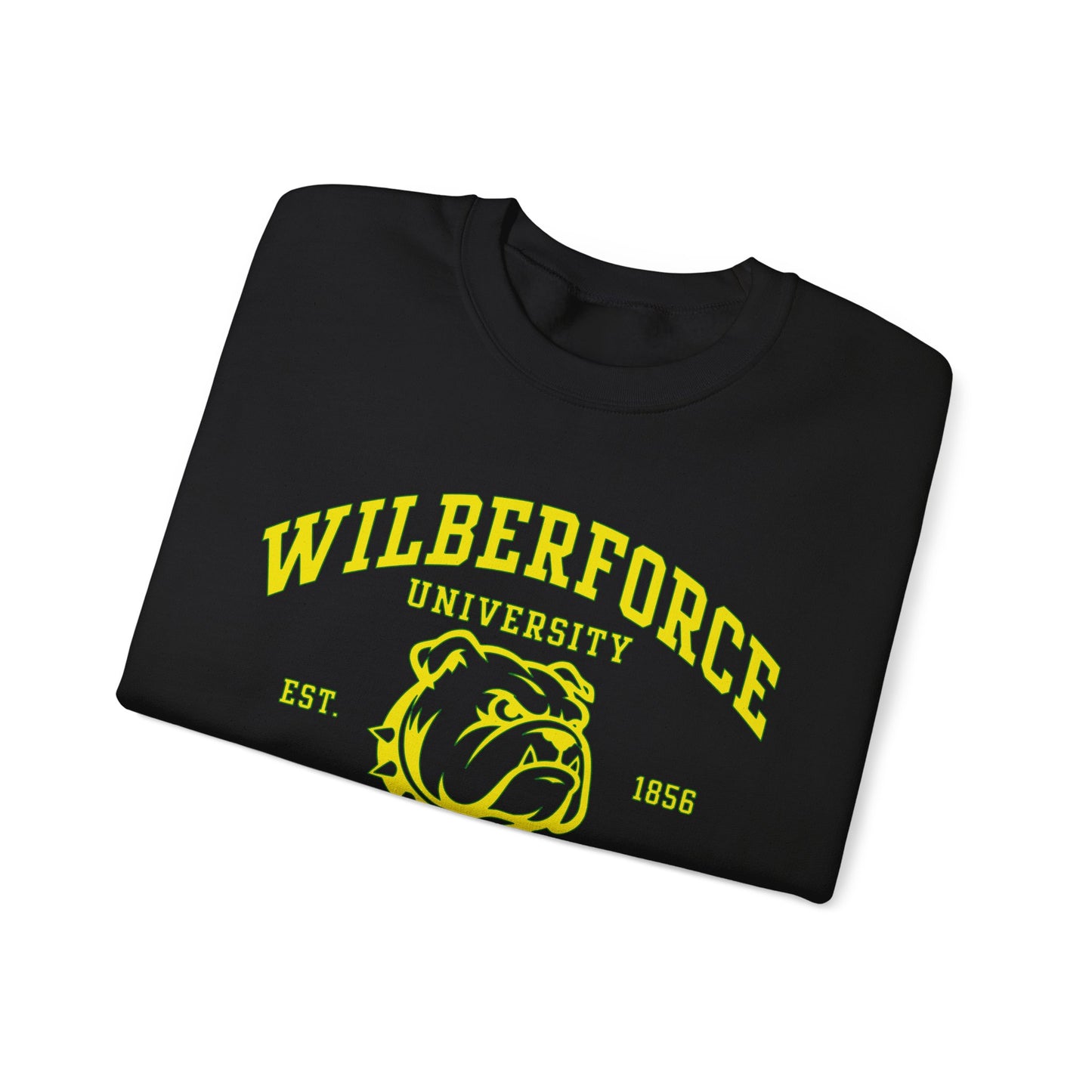Wilberforce University Athletics Crewneck Sweatshirt — Bulldog Collegiate Pullover Printify