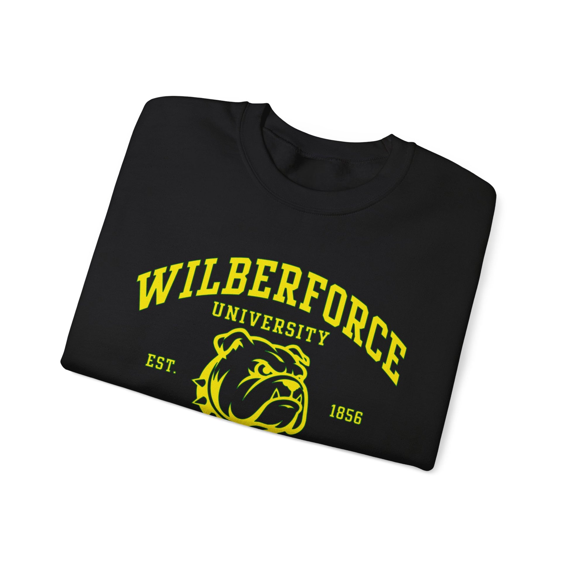 Wilberforce University Athletics Crewneck Sweatshirt — Bulldog Collegiate Pullover Printify