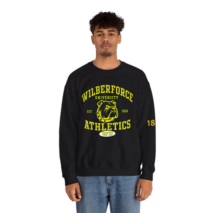 Wilberforce University Athletics Crewneck Sweatshirt — Bulldog Collegiate Pullover Printify