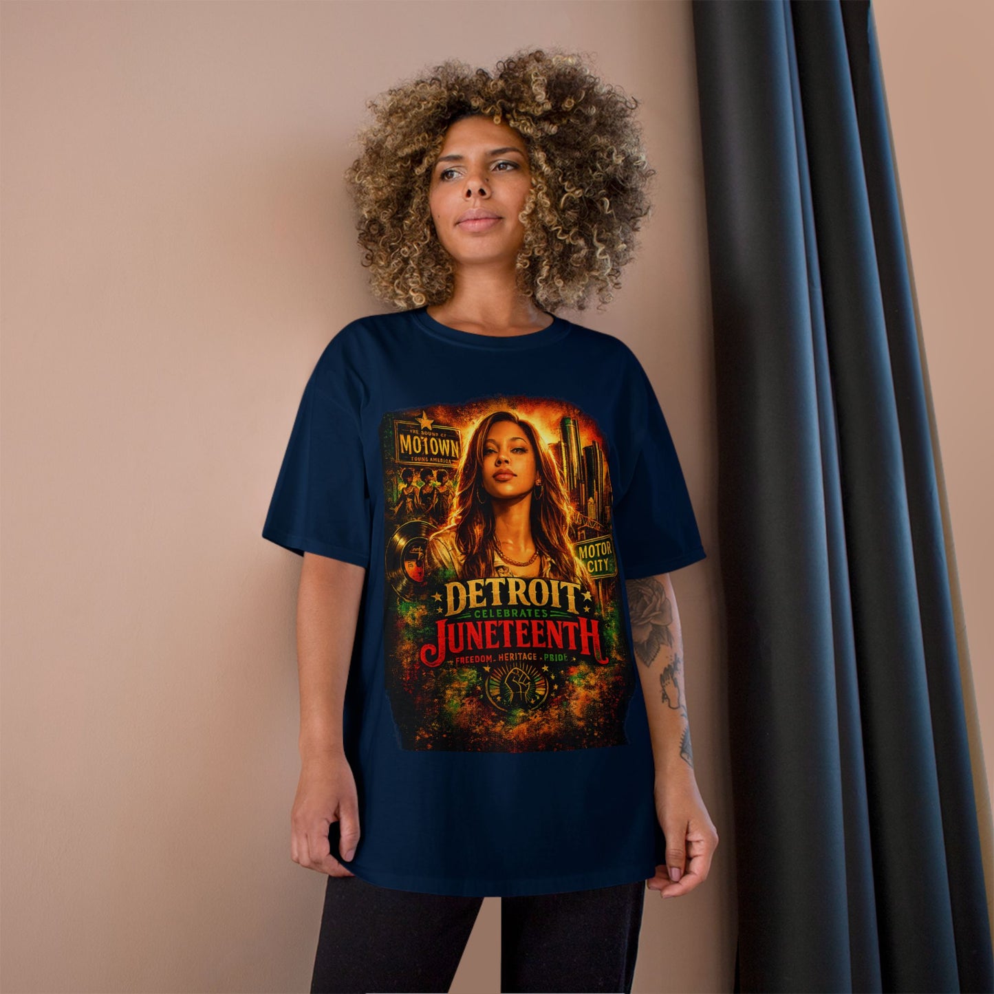 Detroit Juneteenth T-Shirt — Celebrating Motown Heritage