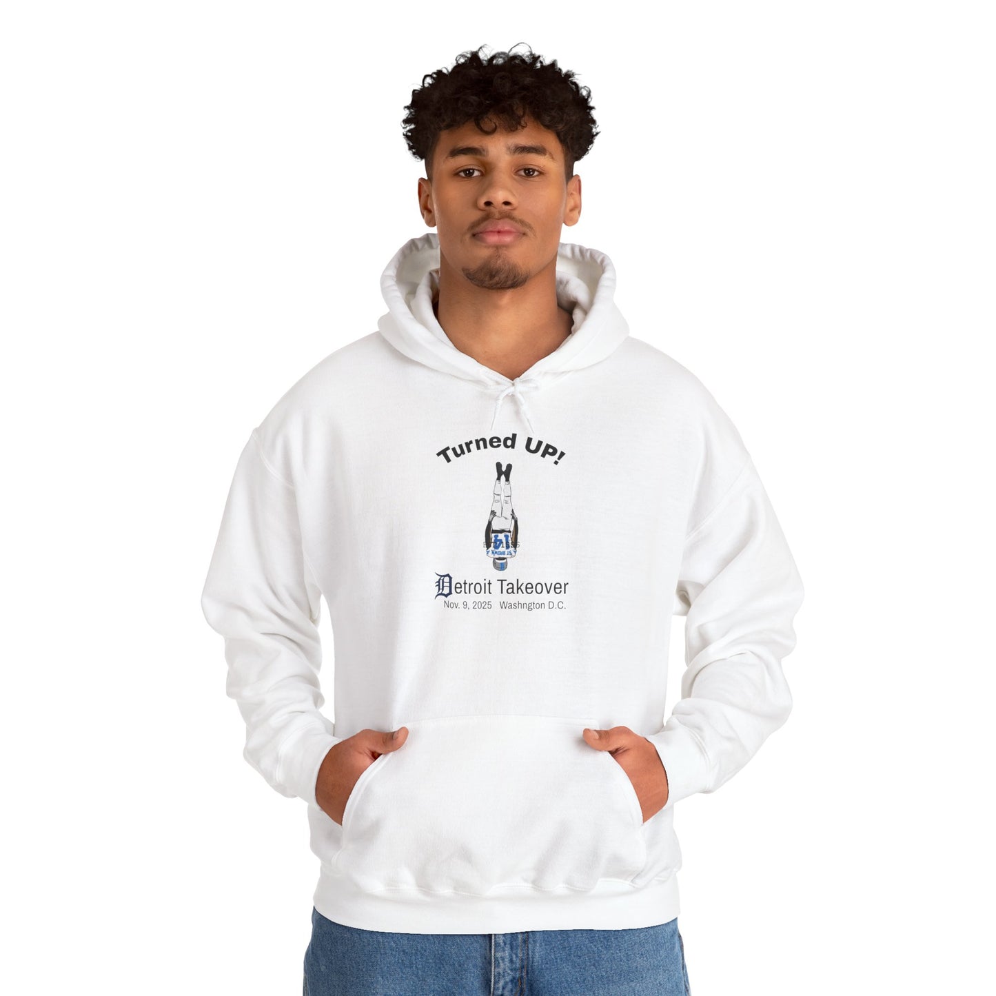 Turned UP! Detroit Takeover Hooded Sweatshirt for Comfort & Style