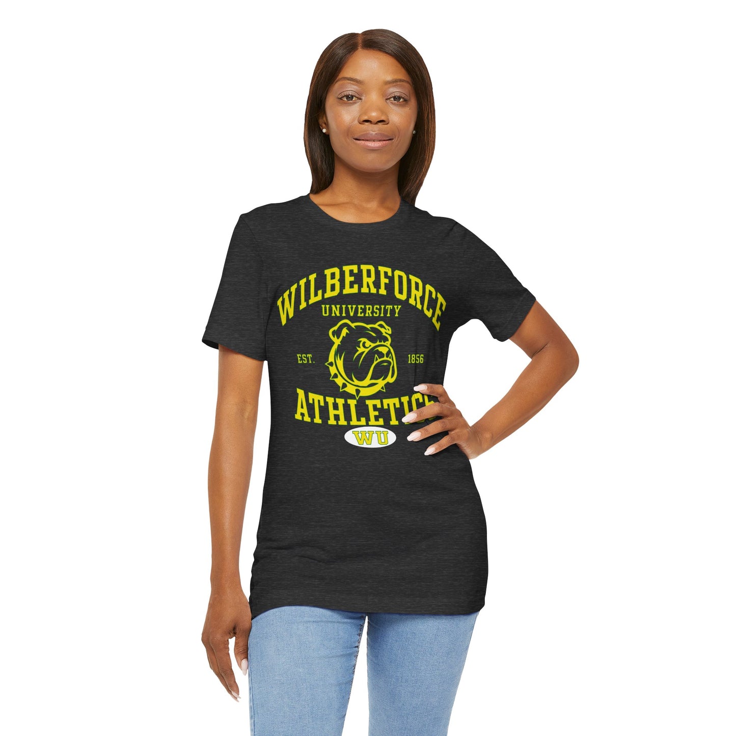 Wilberforce University Athletics T-Shirt — Bulldogs Logo College Tee Printify