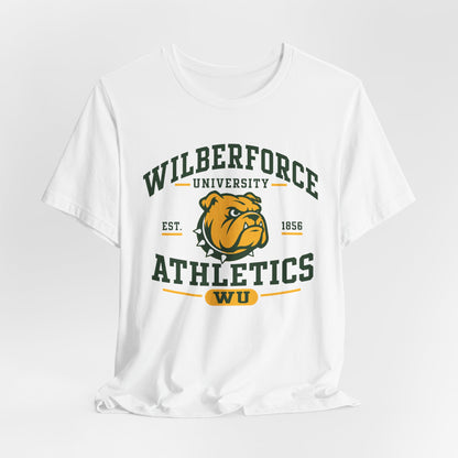 Wilberforce University Athletics T-Shirt — Bulldogs Logo College Tee Printify