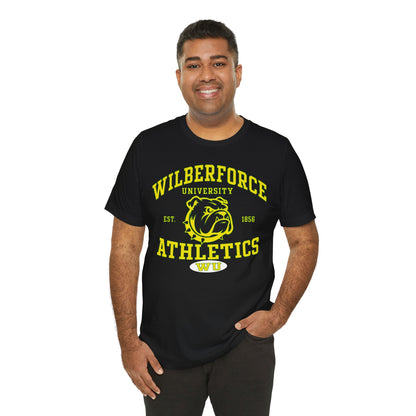 Wilberforce University Athletics T-Shirt — Bulldogs Logo College Tee Printify