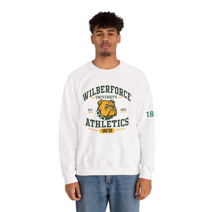 Wilberforce University Athletics Crewneck Sweatshirt — Bulldog Collegiate Pullover Printify
