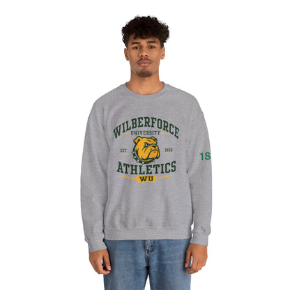 Wilberforce University Athletics Crewneck Sweatshirt — Bulldog Collegiate Pullover Printify