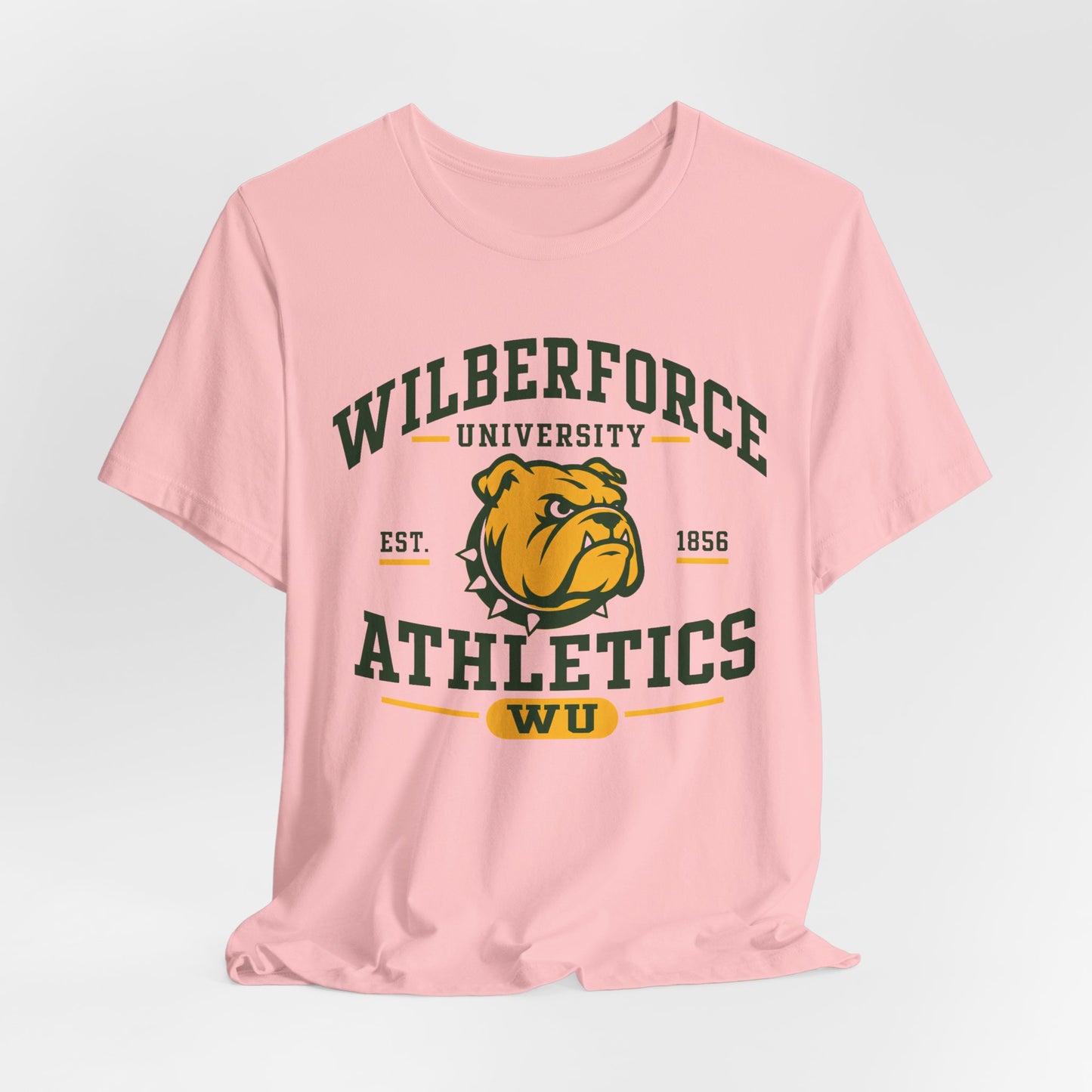 Wilberforce University Athletics T-Shirt — Bulldogs Logo College Tee Printify