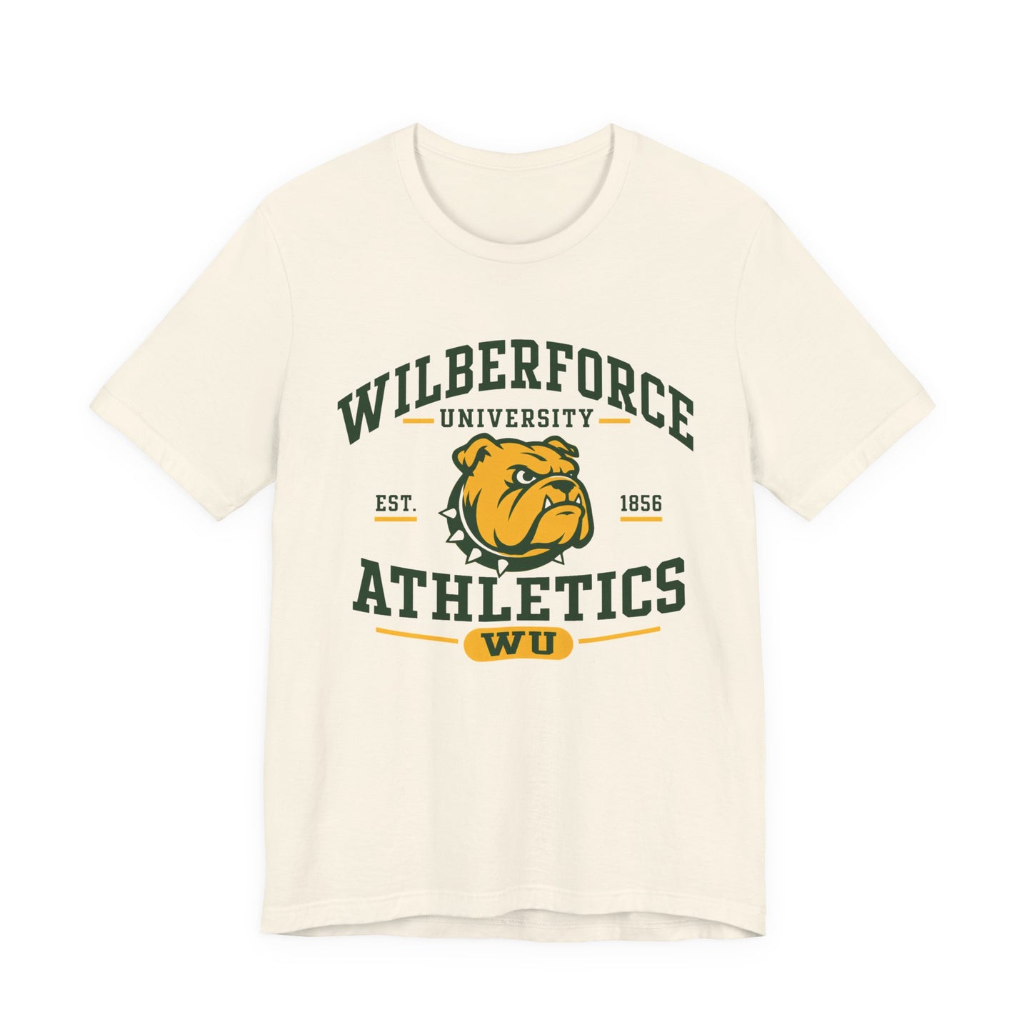 Wilberforce University Athletics T-Shirt — Bulldogs Logo College Tee Printify