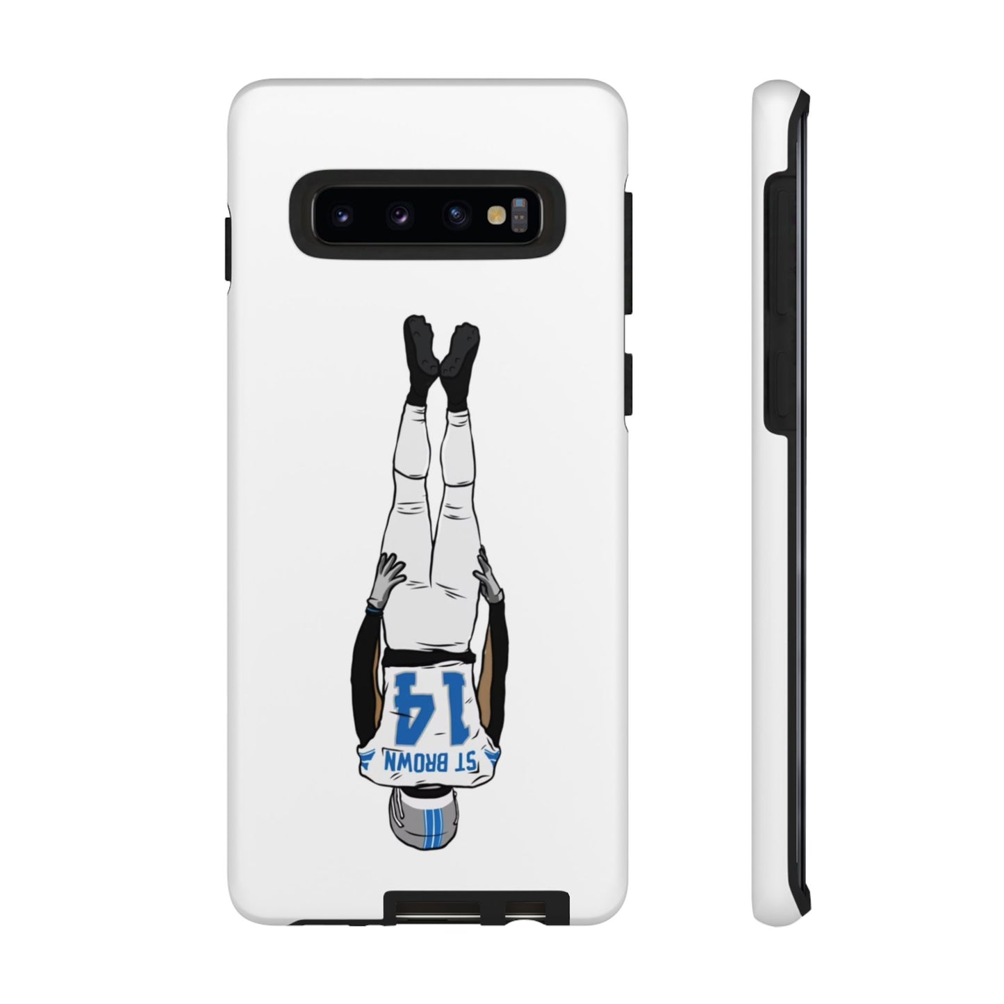 Android! Amon Ra St. Brown Lions Phone Case: Tough Cases with Bold Player Graphic