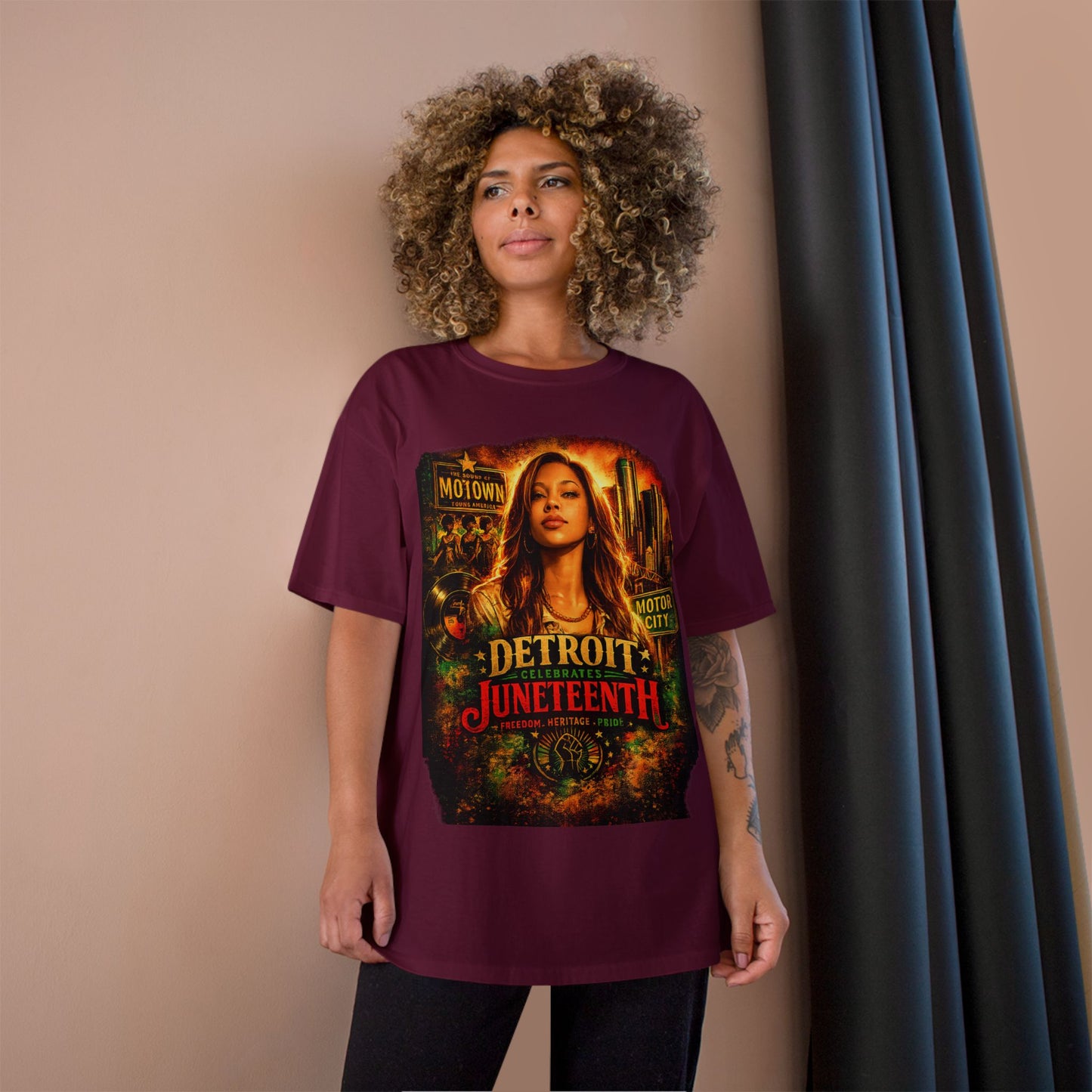 Detroit Juneteenth T-Shirt — Celebrating Motown Heritage