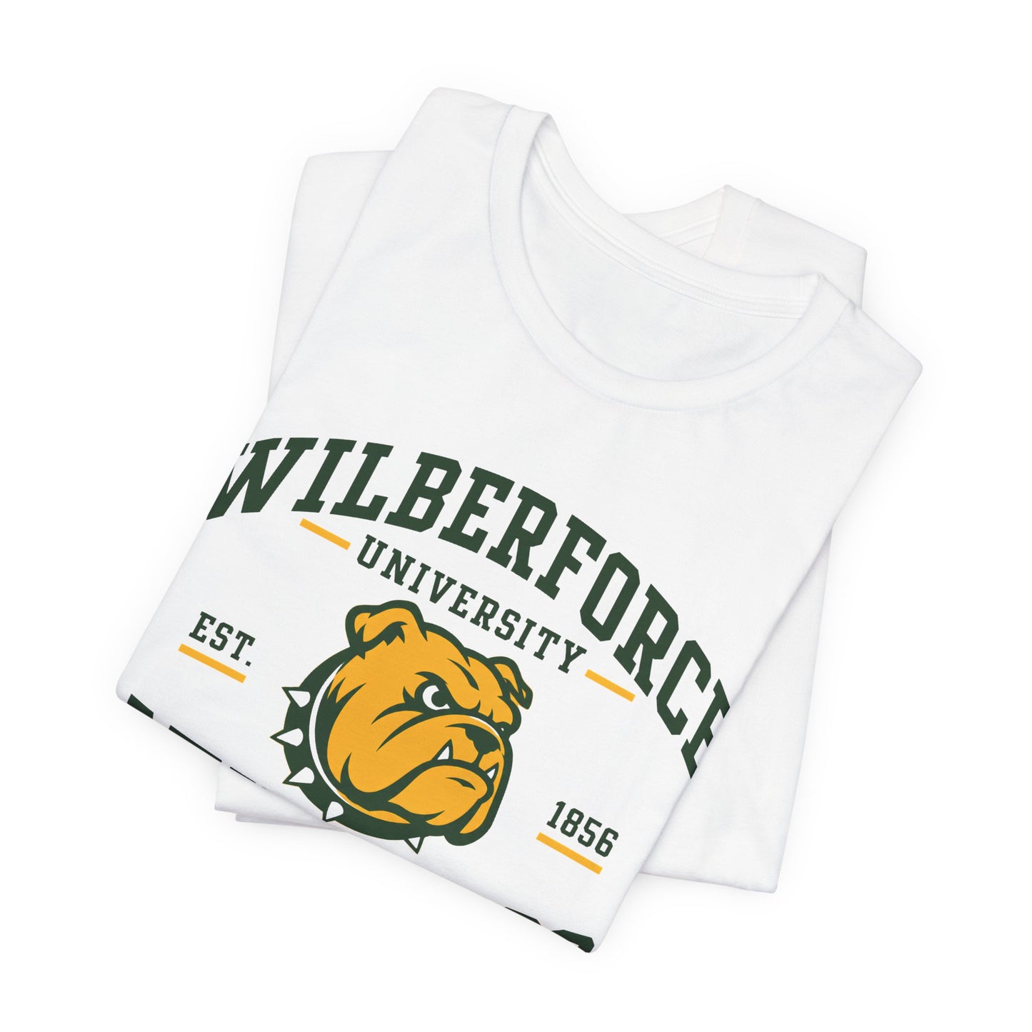 Wilberforce University Athletics T-Shirt — Bulldogs Logo College Tee Printify
