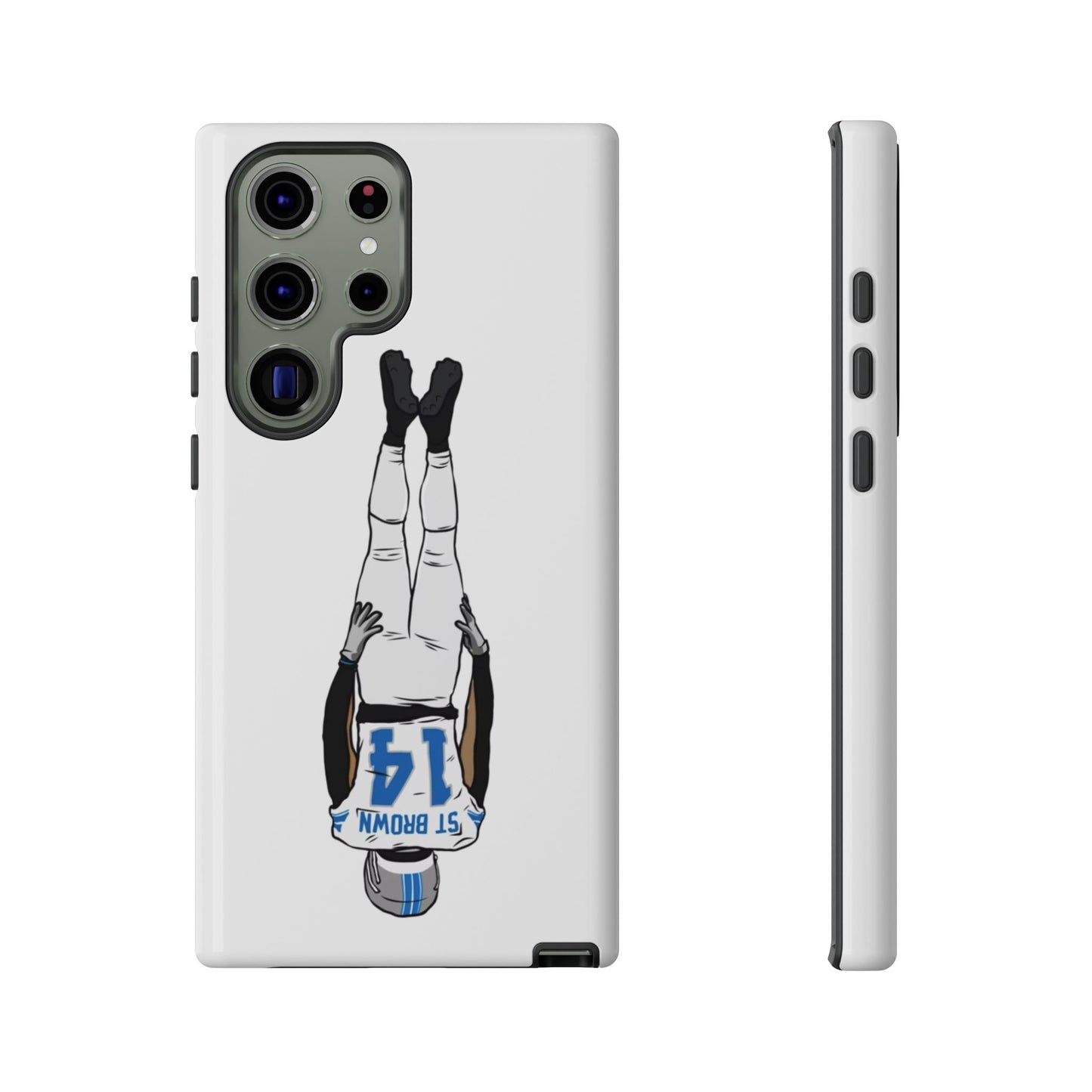 Android! Amon Ra St. Brown Lions Phone Case: Tough Cases with Bold Player Graphic