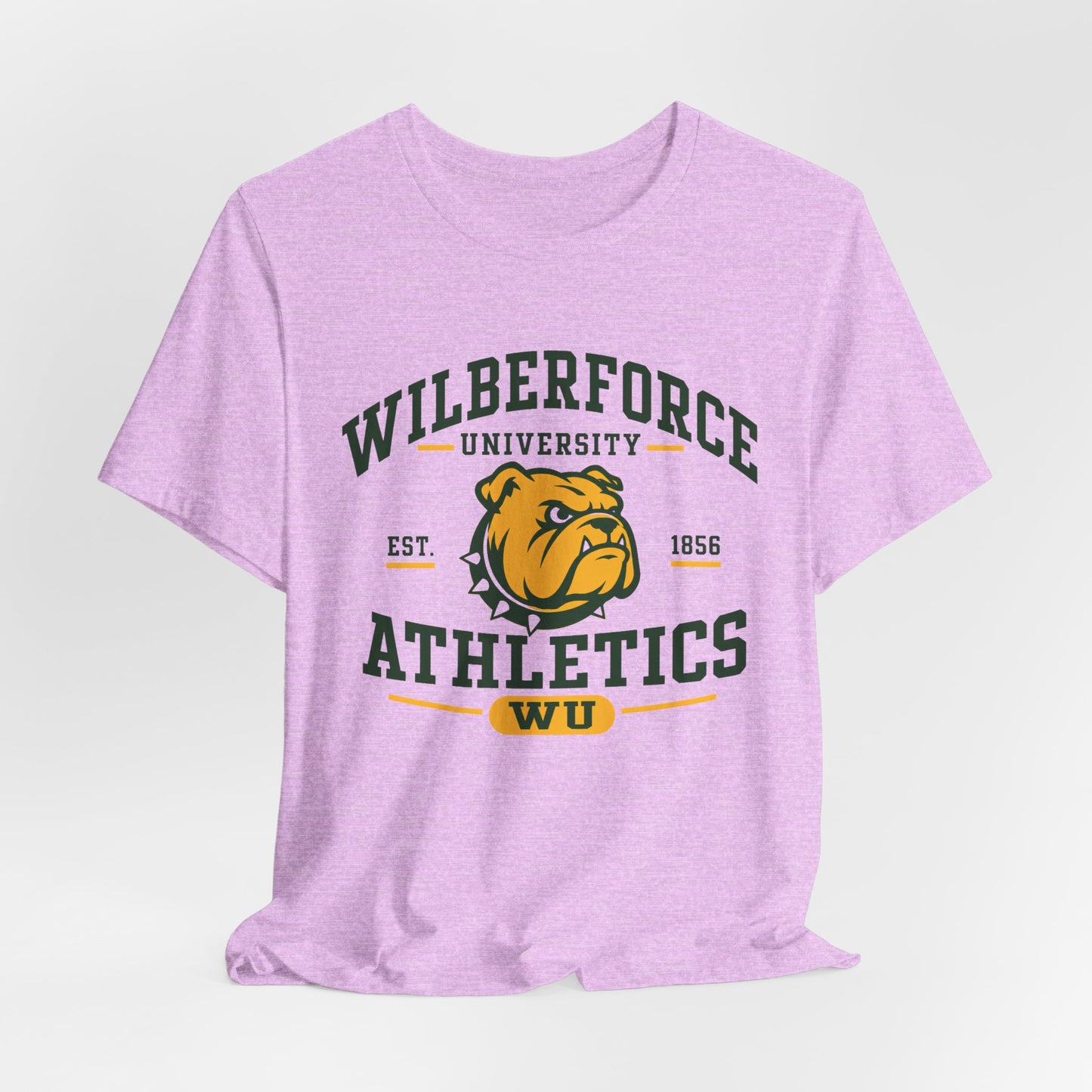 Wilberforce University Athletics T-Shirt — Bulldogs Logo College Tee Printify