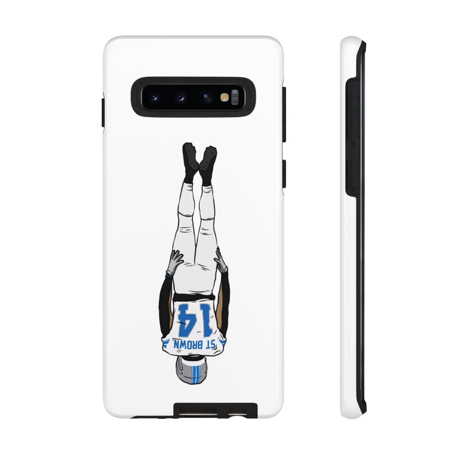 Android! Amon Ra St. Brown Lions Phone Case: Tough Cases with Bold Player Graphic
