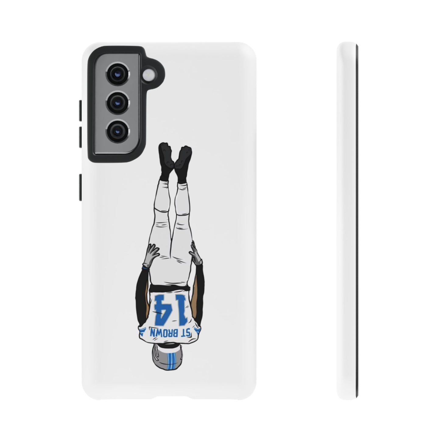Android! Amon Ra St. Brown Lions Phone Case: Tough Cases with Bold Player Graphic