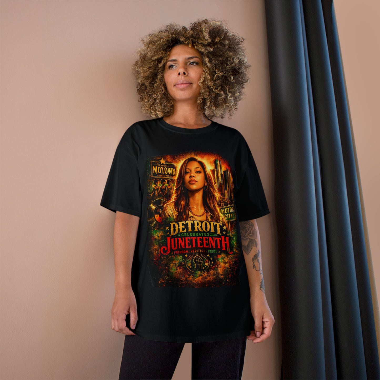 Detroit Juneteenth T-Shirt — Celebrating Motown Heritage