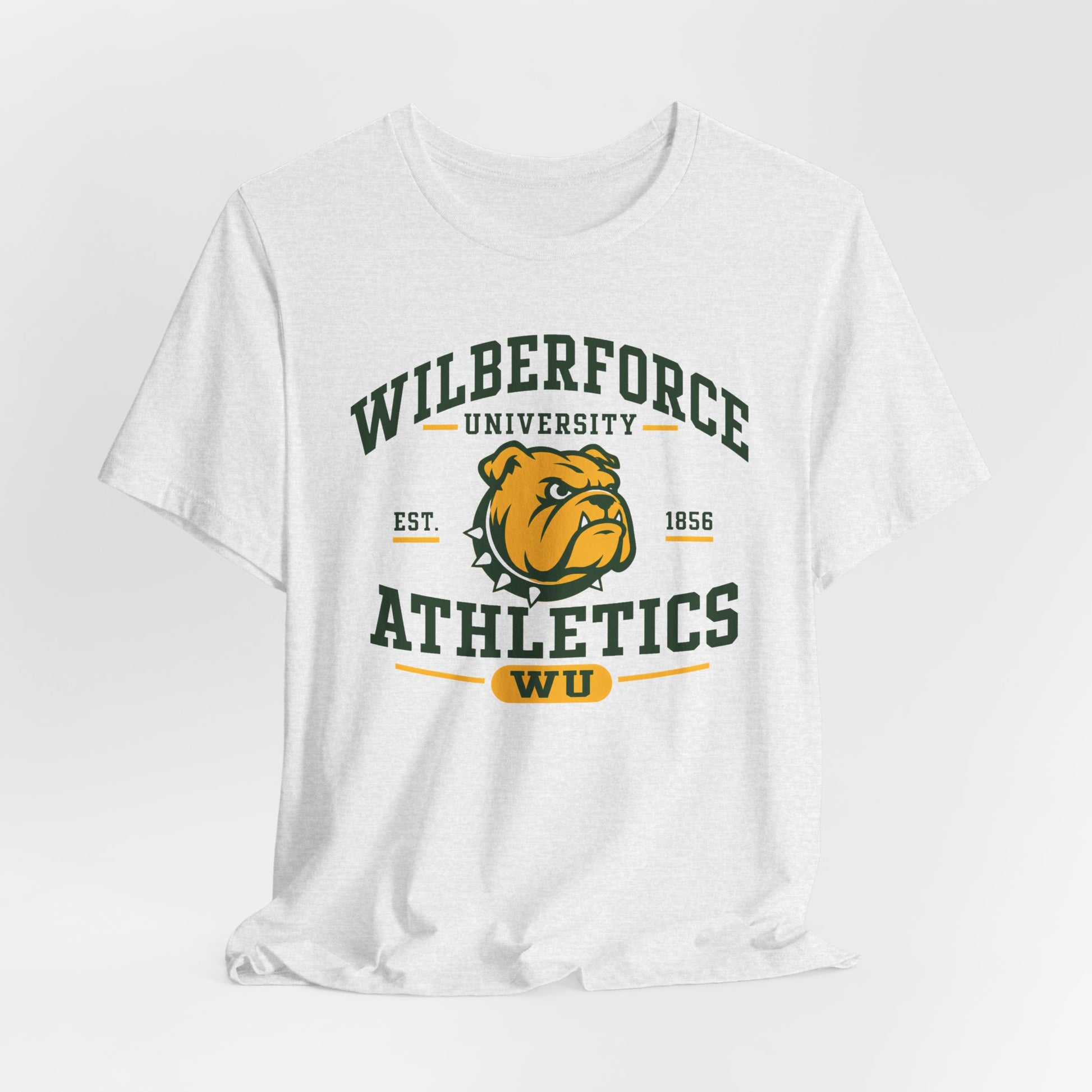 Wilberforce University Athletics T-Shirt — Bulldogs Logo College Tee Printify